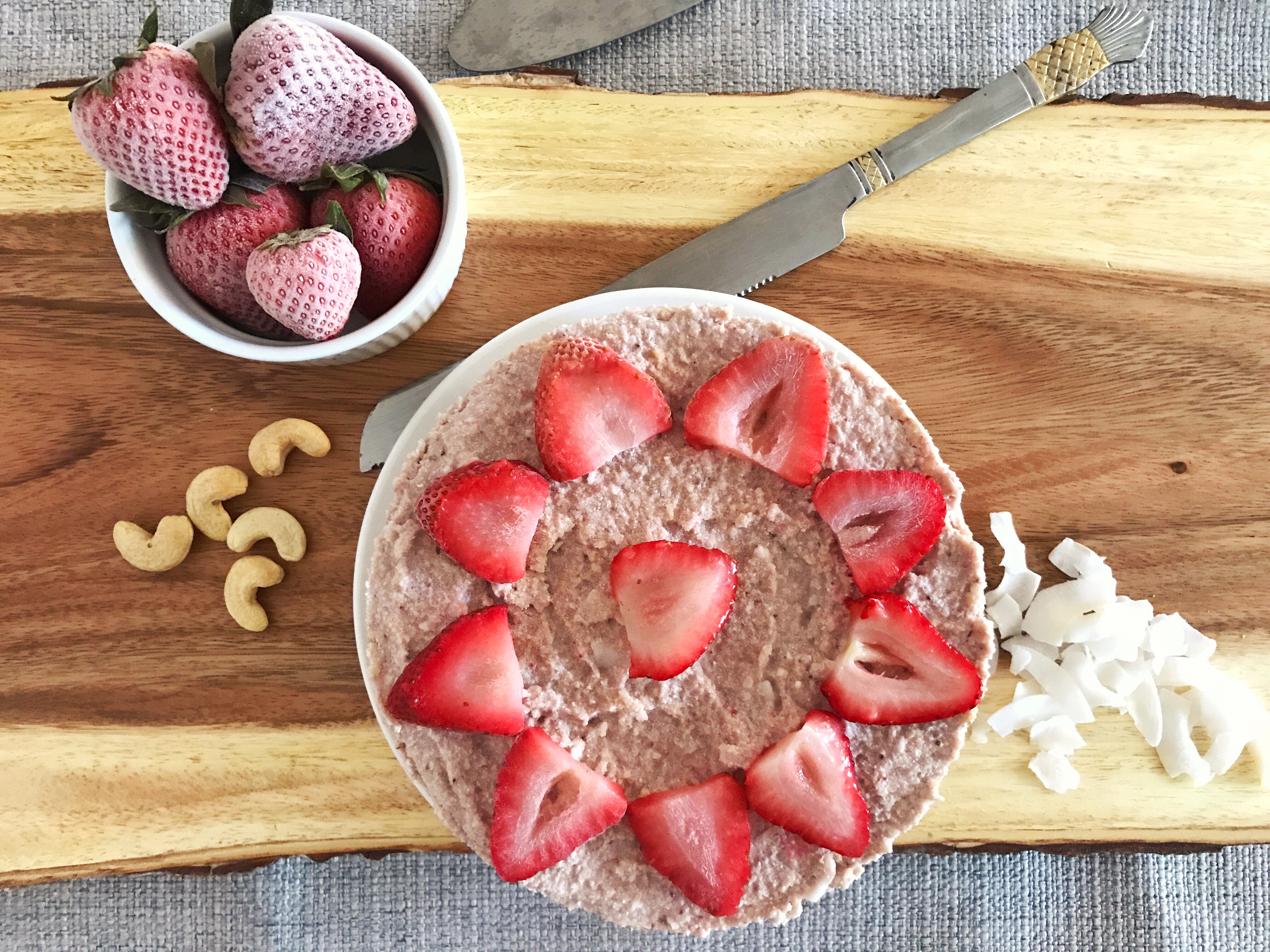 Strawberry and Coco Cream Cheesecake