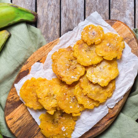 Tostones y platanos verdes